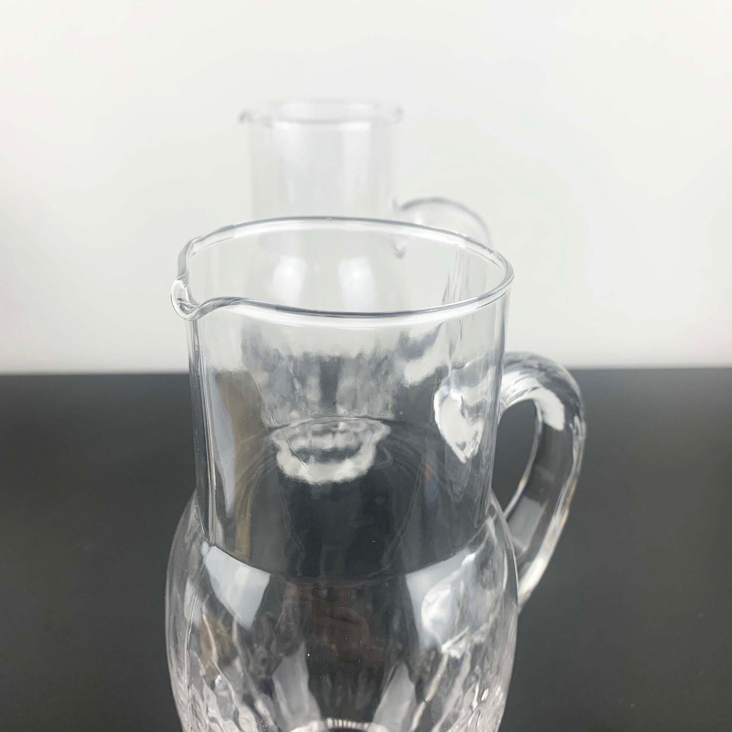 Rogaska Crystal Ripple Design Water Pitcher Set
