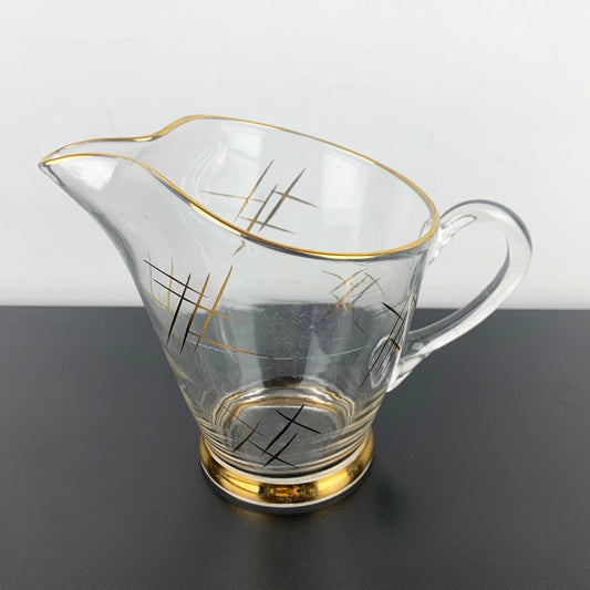 Gold Trimmed Cocktail and Beer Pitcher