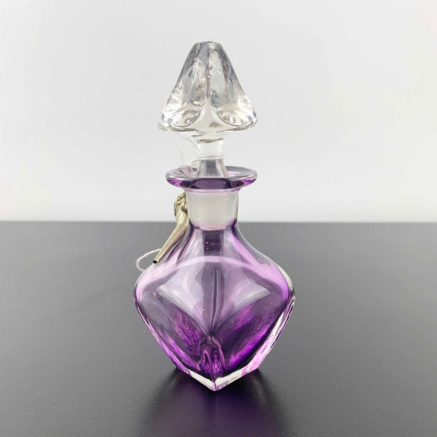 Eileen Gordon Art Glass Perfume Bottle with Silver Pouring Funnel