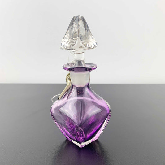 Eileen Gordon Art Glass Perfume Bottle with Silver Pouring Funnel