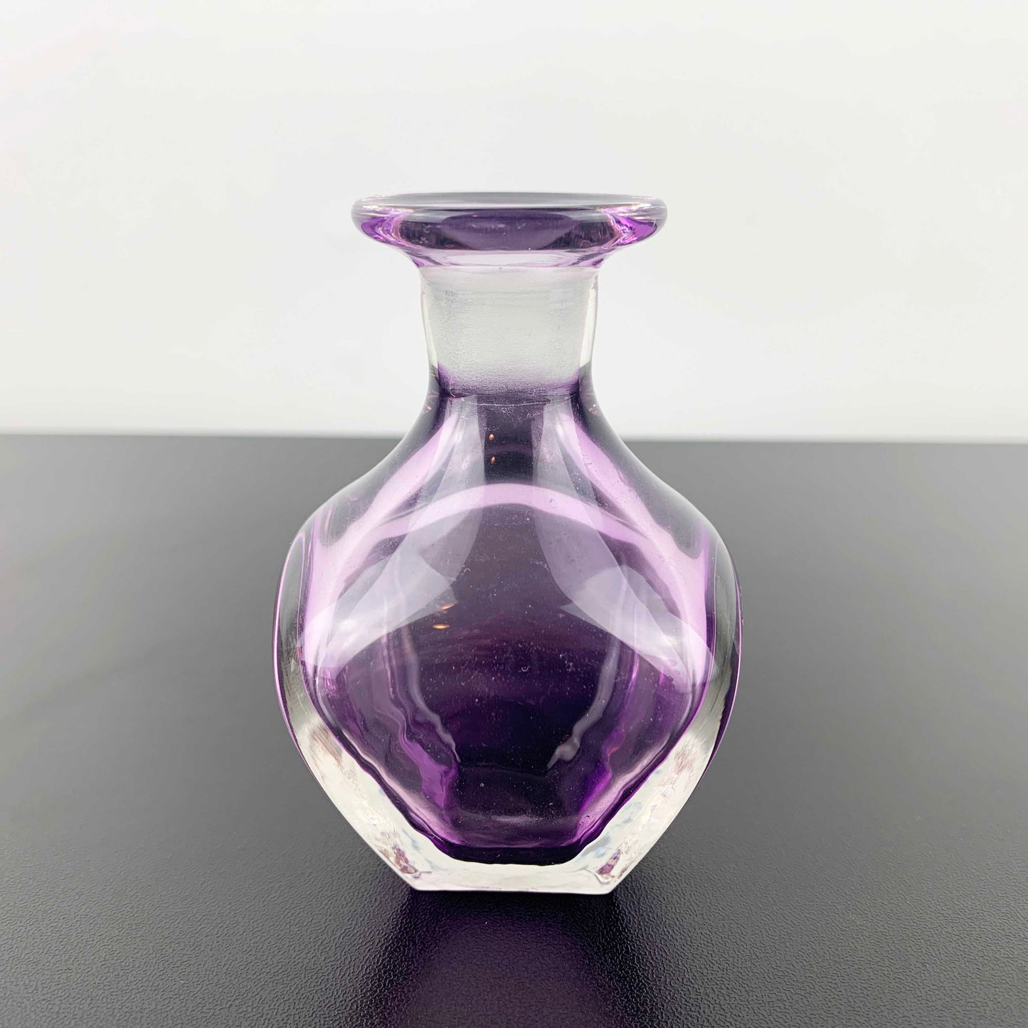 Eileen Gordon Art Glass Perfume Bottle with Silver Pouring Funnel