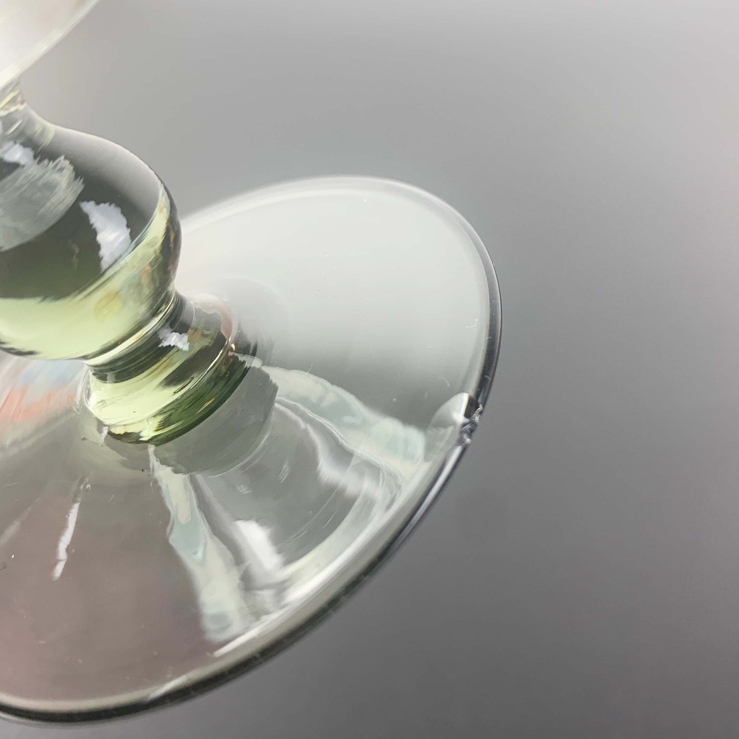Smoky Green Footed Cocktail Glass Set