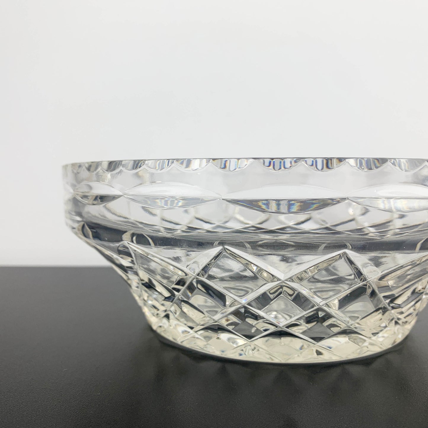 Grimwade Crown Crystal diamond cut serving bowl