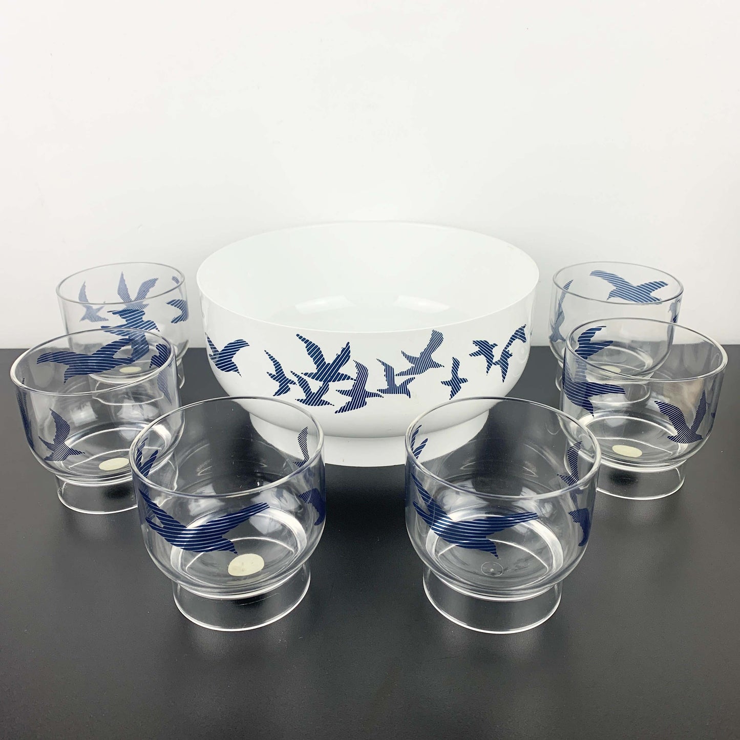 Guzzini Italy Seagull Tumbler & Salad Bowl Set