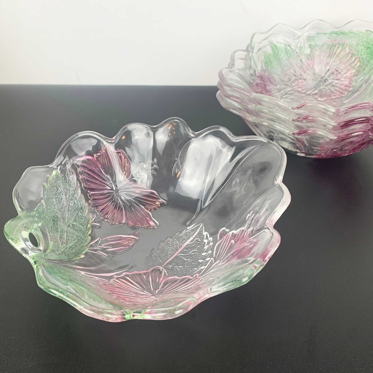 Mikasa Tinted Hibiscus Bowl Set