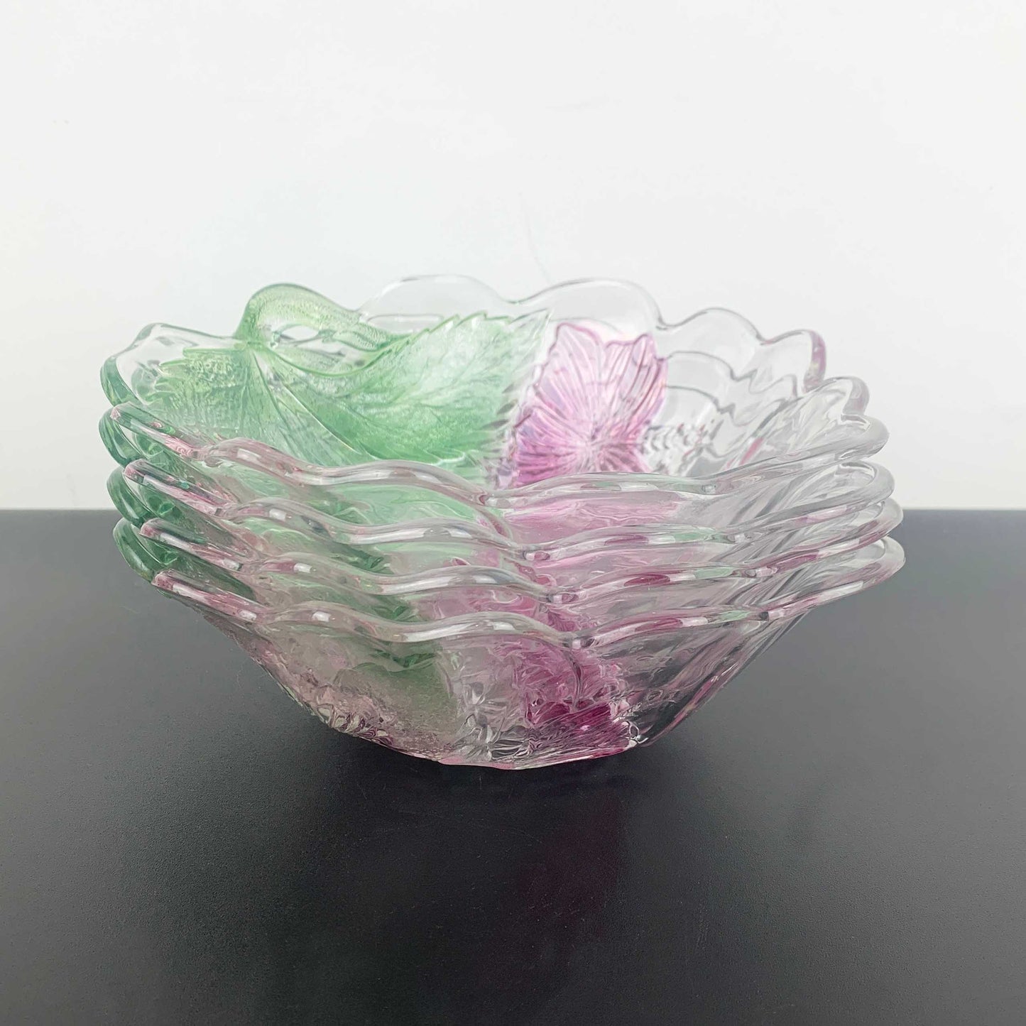 Mikasa Tinted Hibiscus Bowl Set