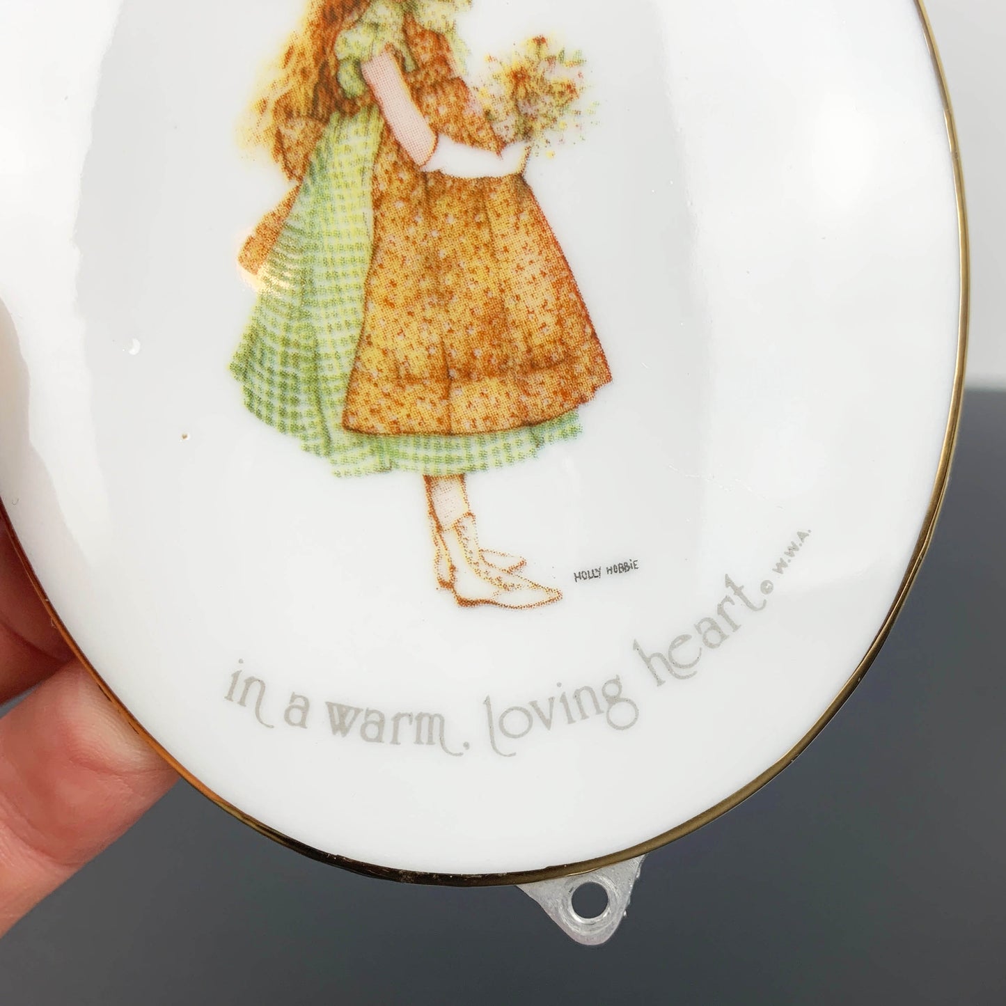 Holly Hobbie Vase and Plaque Set