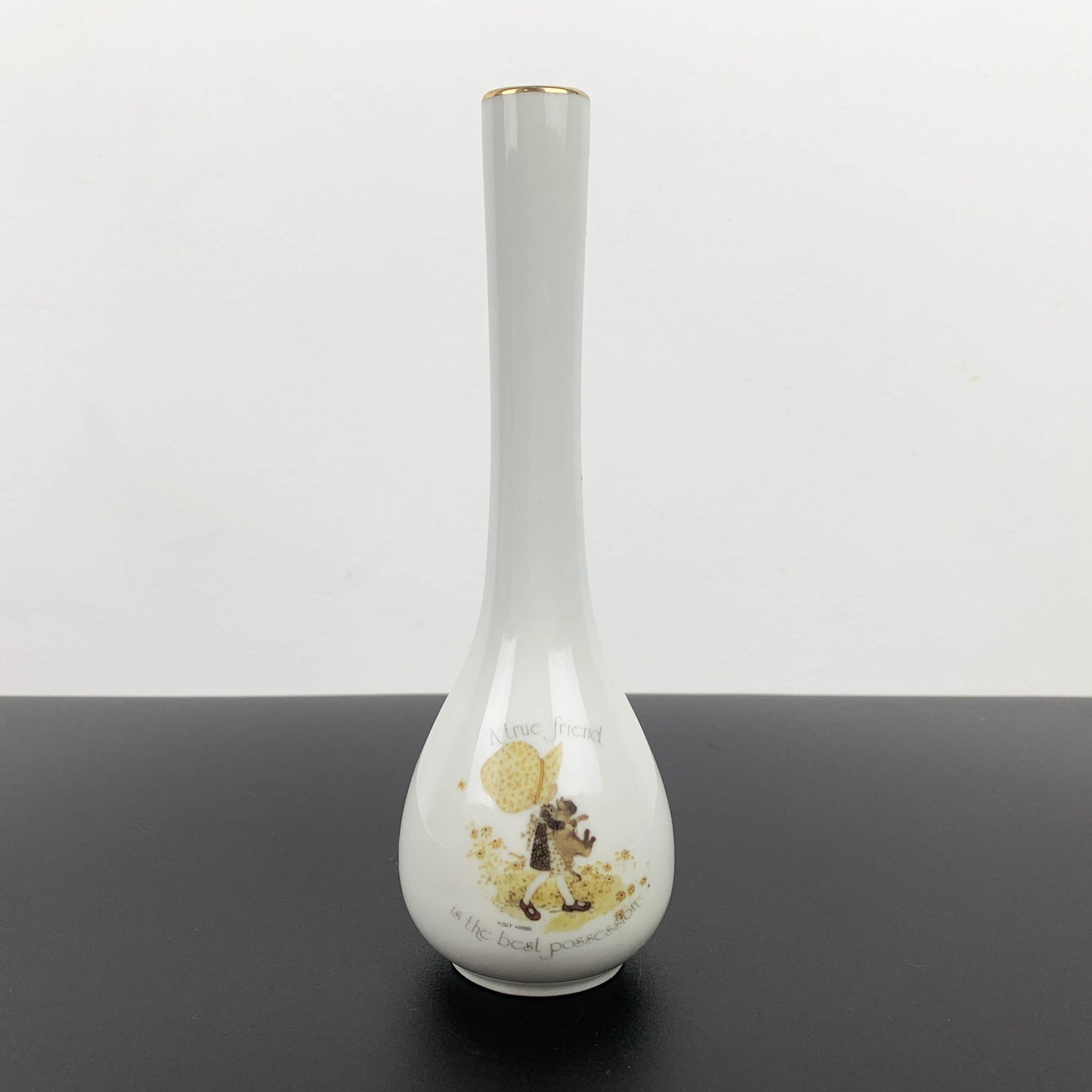 Holly Hobbie Vase and Plaque Set