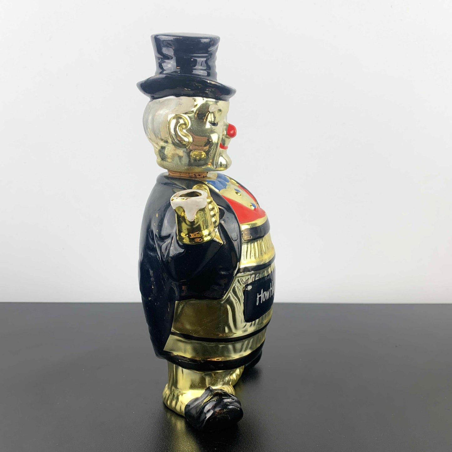 Ceramic Man with Top Hat Novelty Decanter