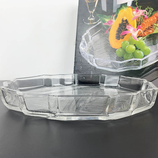 Hoya Crystal Cordial Glass Collection Platter