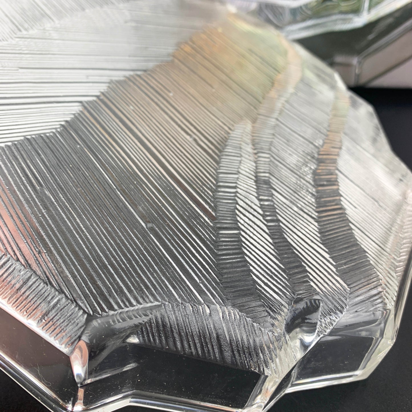 Hoya Crystal Cordial Glass Collection Platter