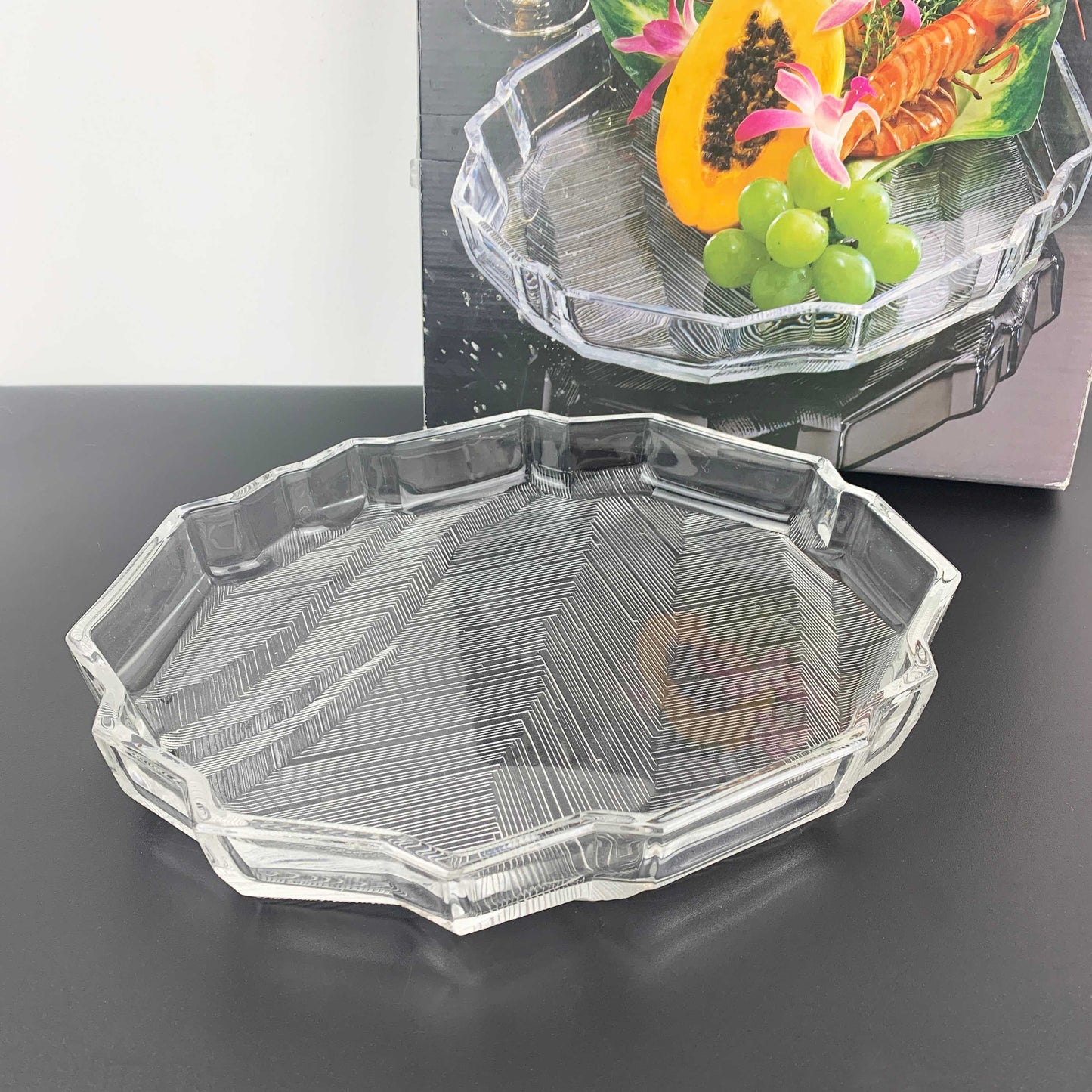 Hoya Crystal Cordial Glass Collection Platter