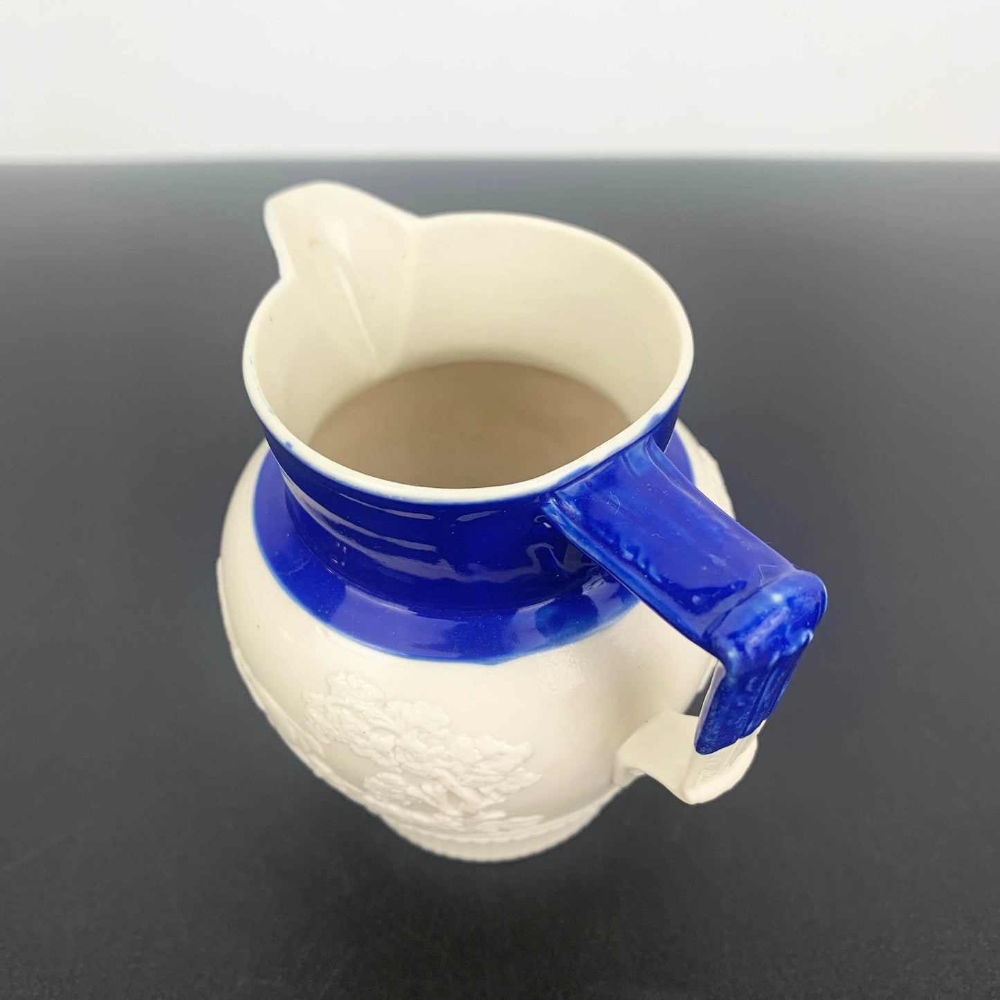 Antique English Feldspathic Stoneware Creamer