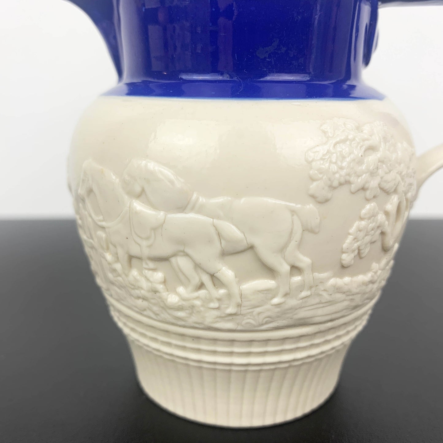 Antique English Feldspathic Stoneware Creamer