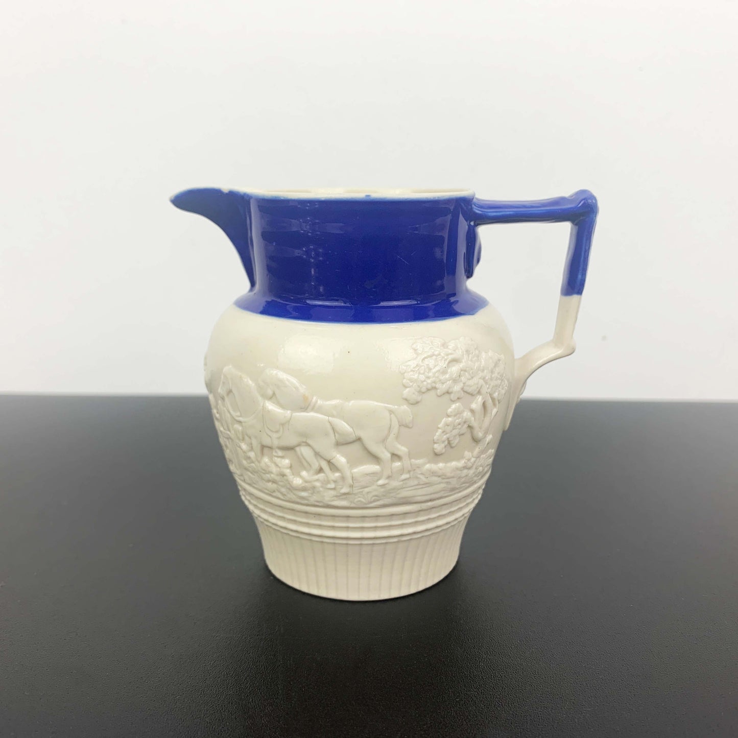 Antique English Feldspathic Stoneware Creamer