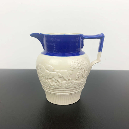 Antique English Feldspathic Stoneware Creamer