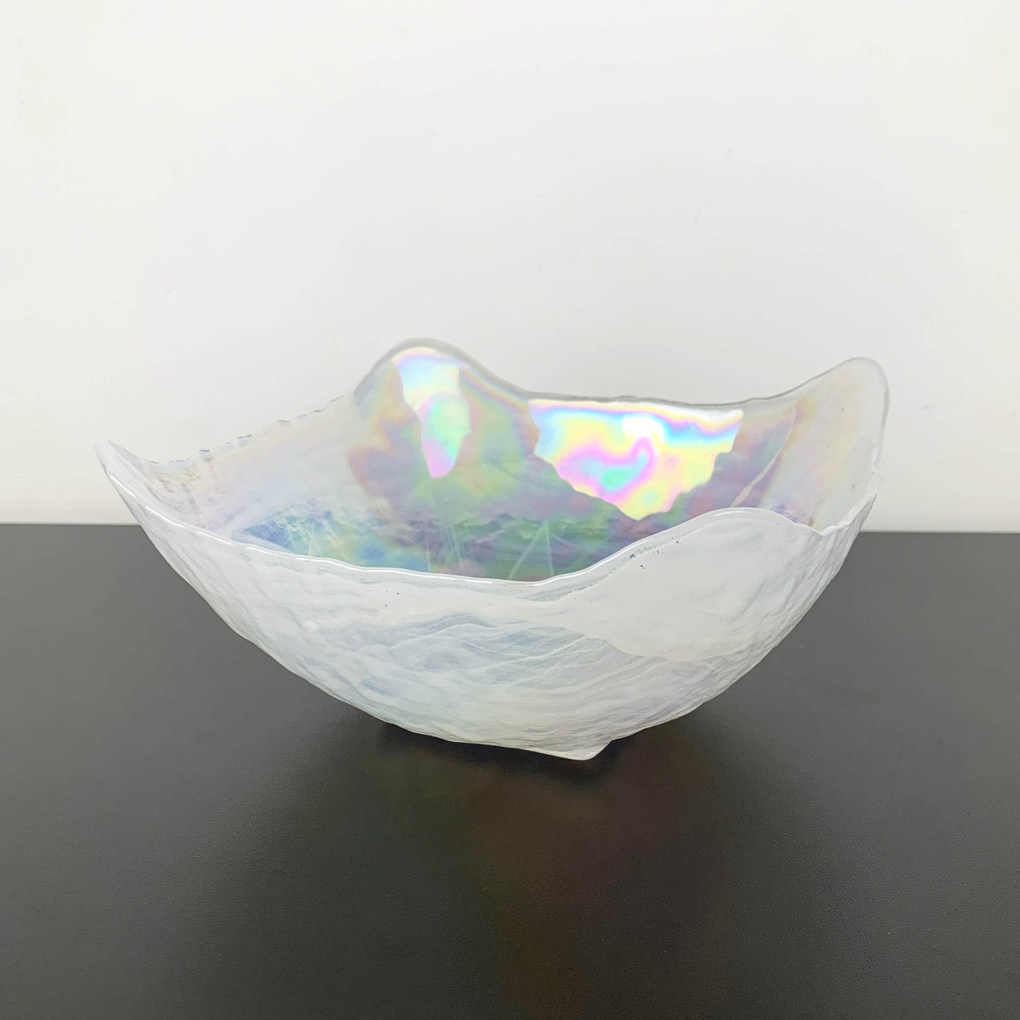 Iridescent Art Glass Centrepiece Bowl