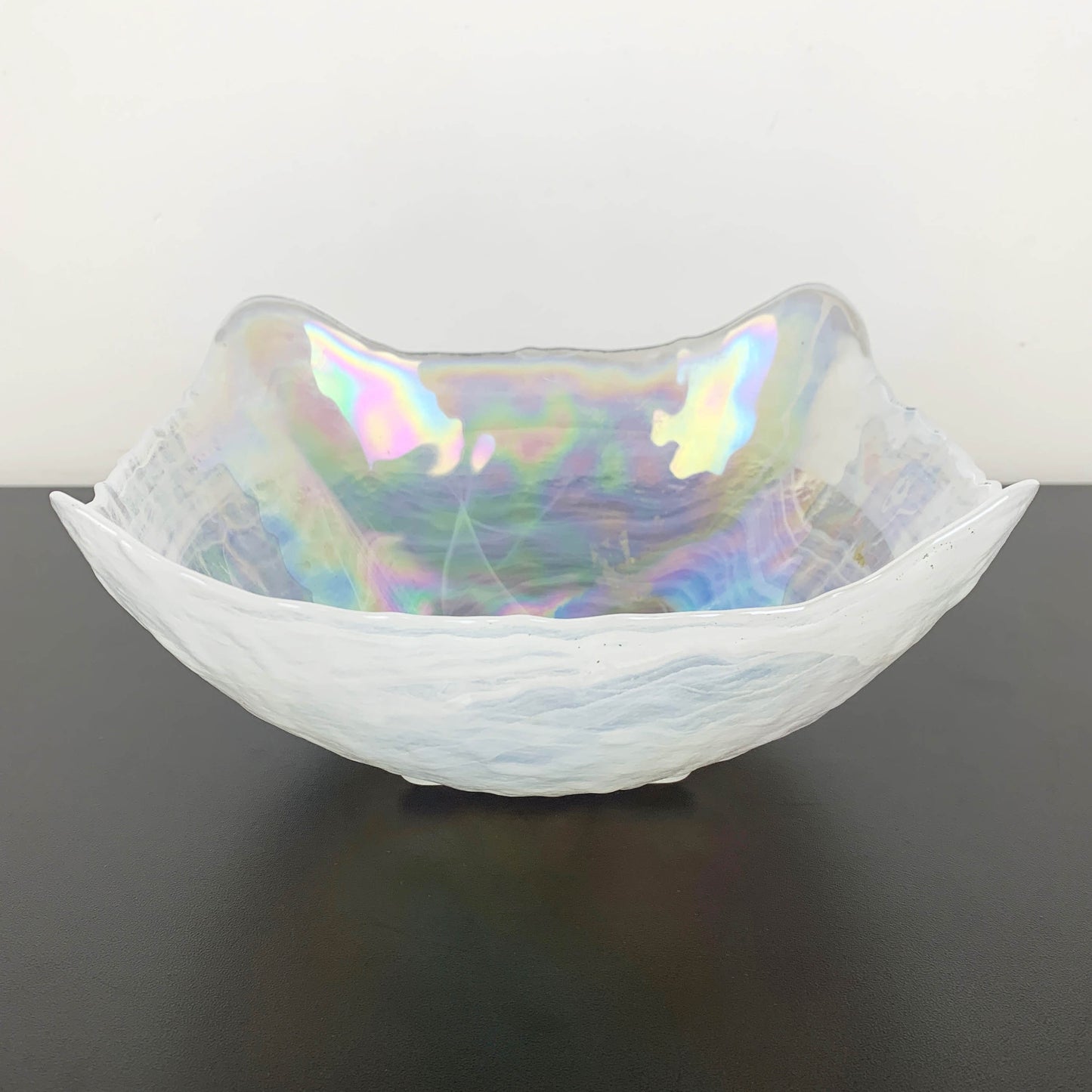 Iridescent Art Glass Centrepiece Bowl