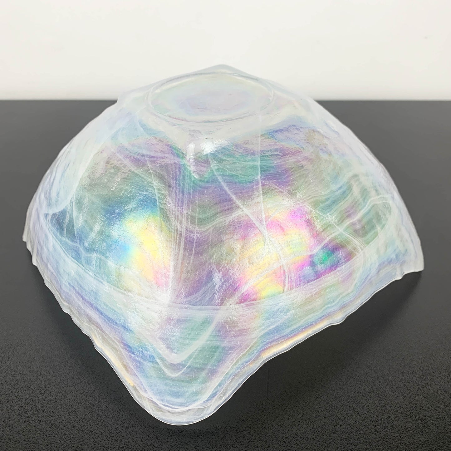 Iridescent Art Glass Centrepiece Bowl