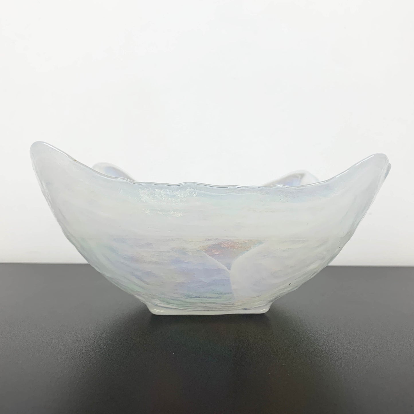 Iridescent Art Glass Centrepiece Bowl