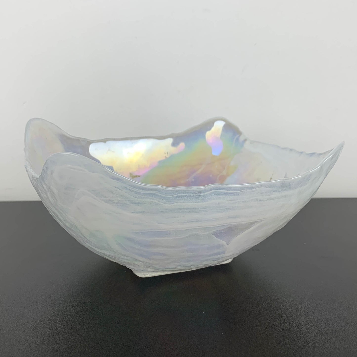 Iridescent Art Glass Centrepiece Bowl