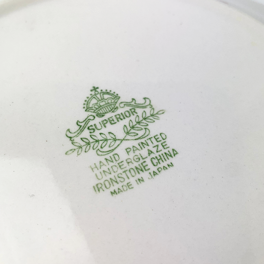 Superior Ironstone Japan makers stamp