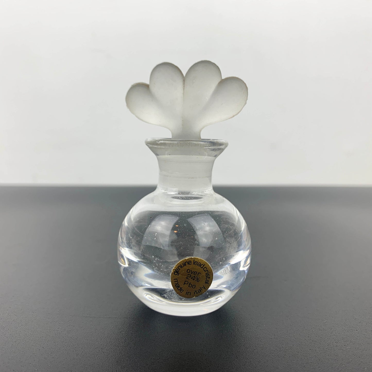 Italian Crystal Twin Heart Perfume Bottle