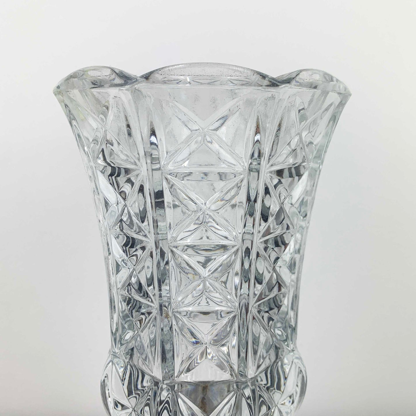 Vintage Glass Trumpet Vase