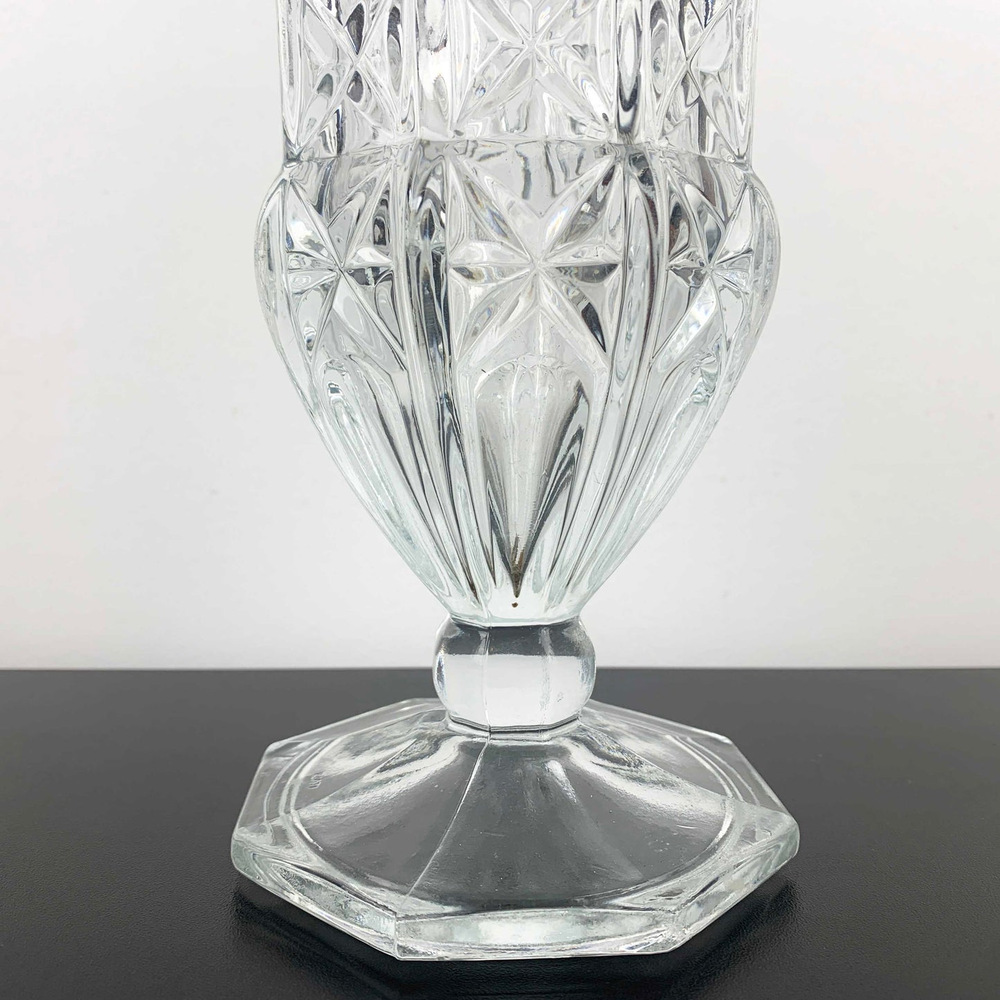 Vintage Glass Trumpet Vase