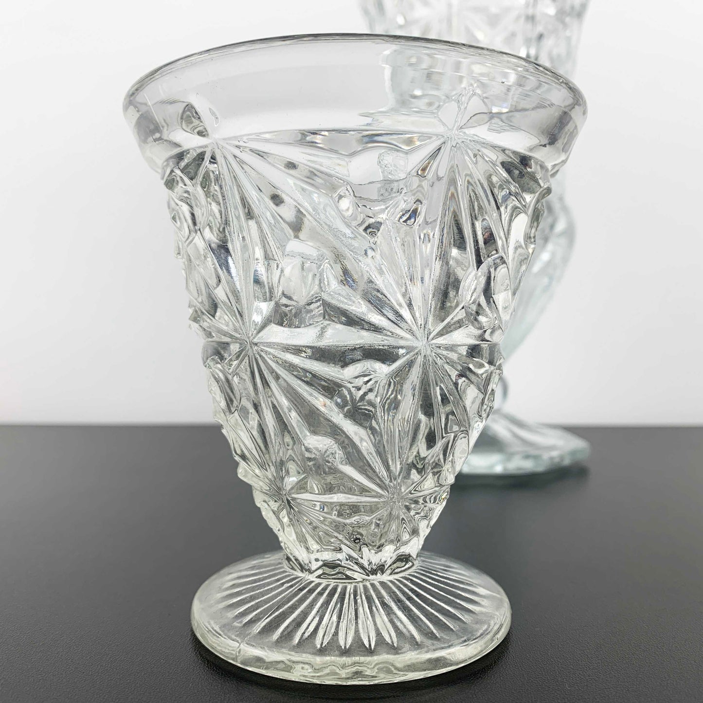 Vintage Glass Trumpet Vase