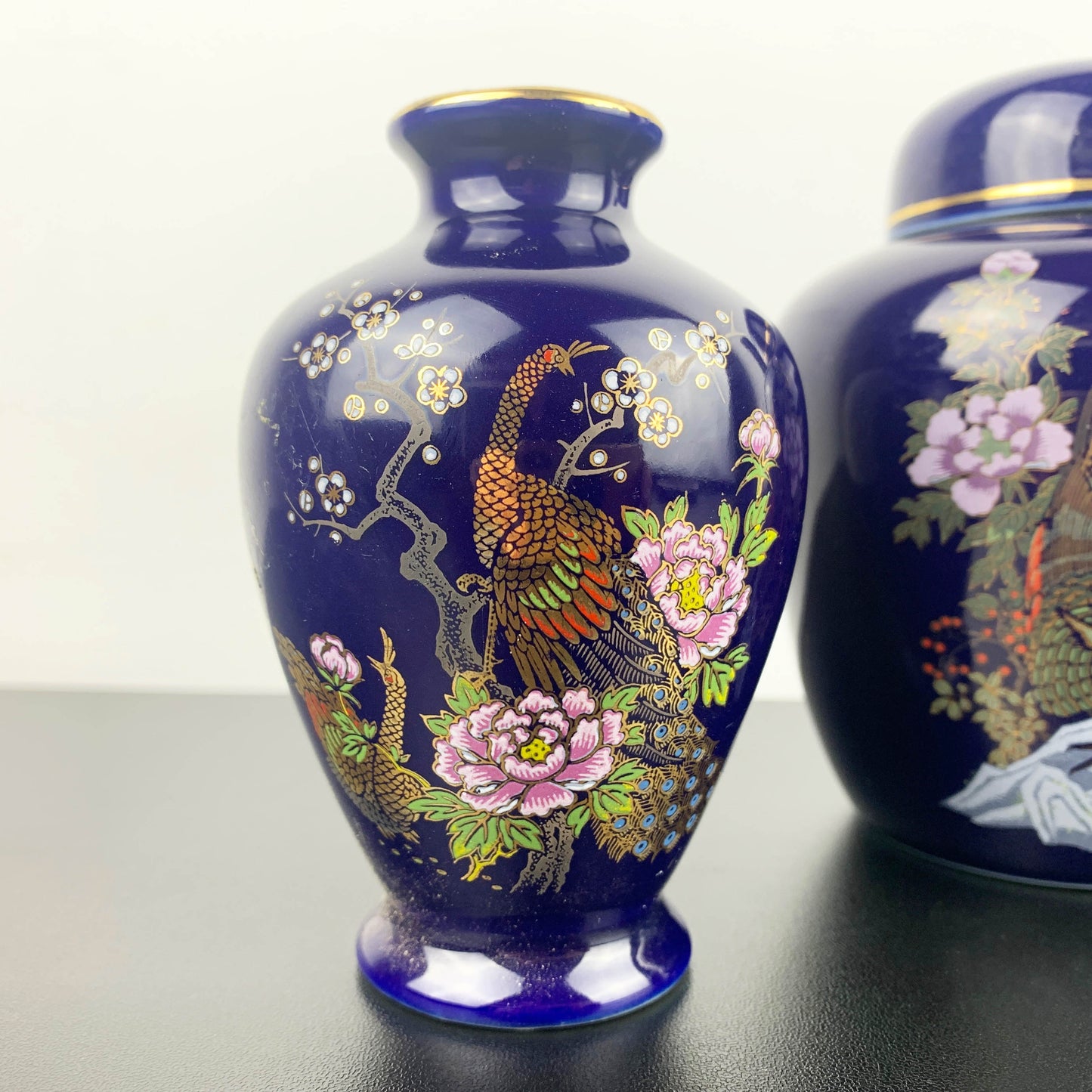 Japanese Kutani Ware Decor Set