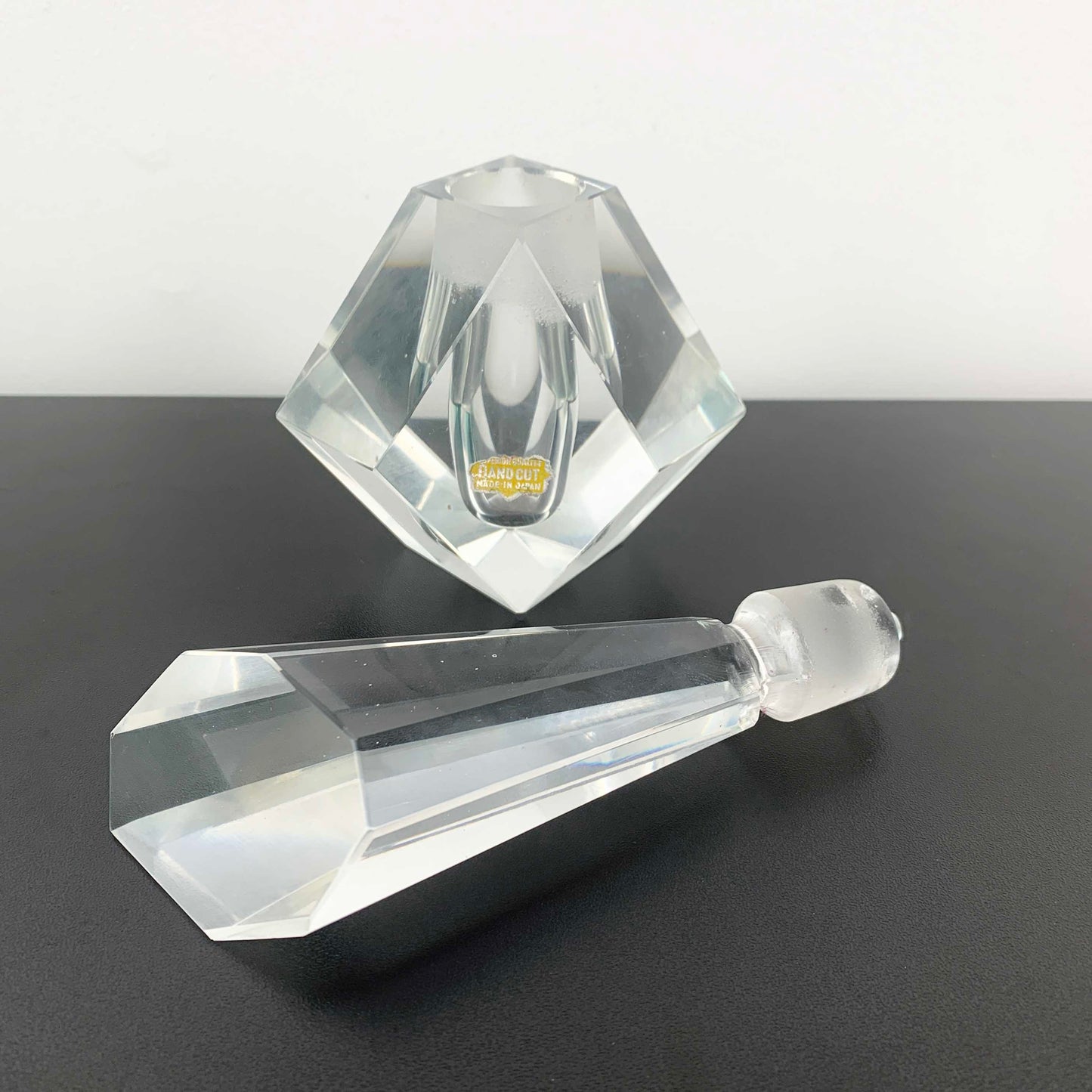Art Deco Japanese Crystal Perfume Bottle