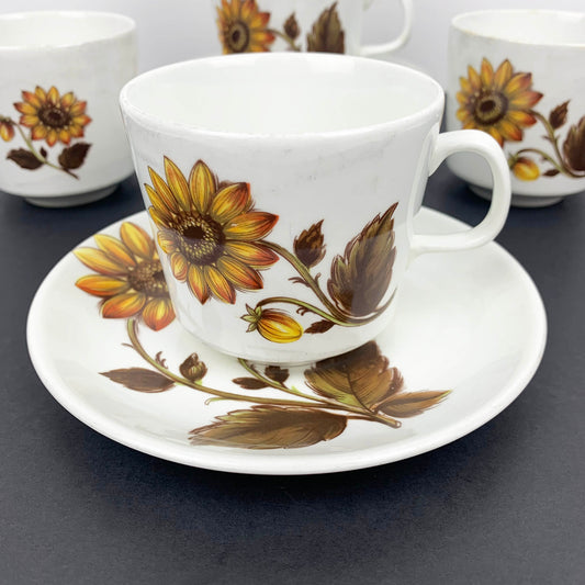 Johnson of Australia 'Hayman' sunflower pattern cup and saucer