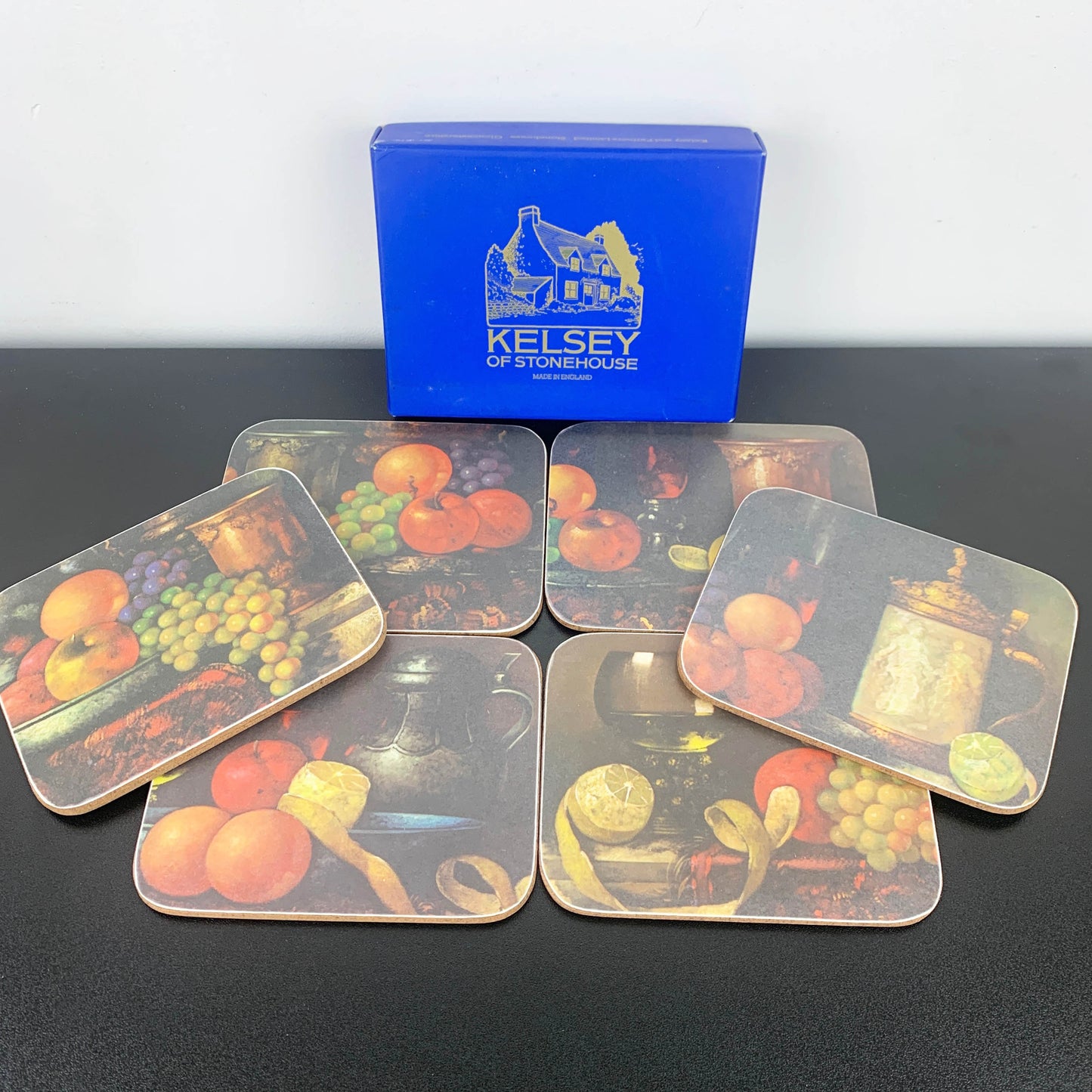 Kelsey of Stonehouse Fruit & Wine Coaster Set