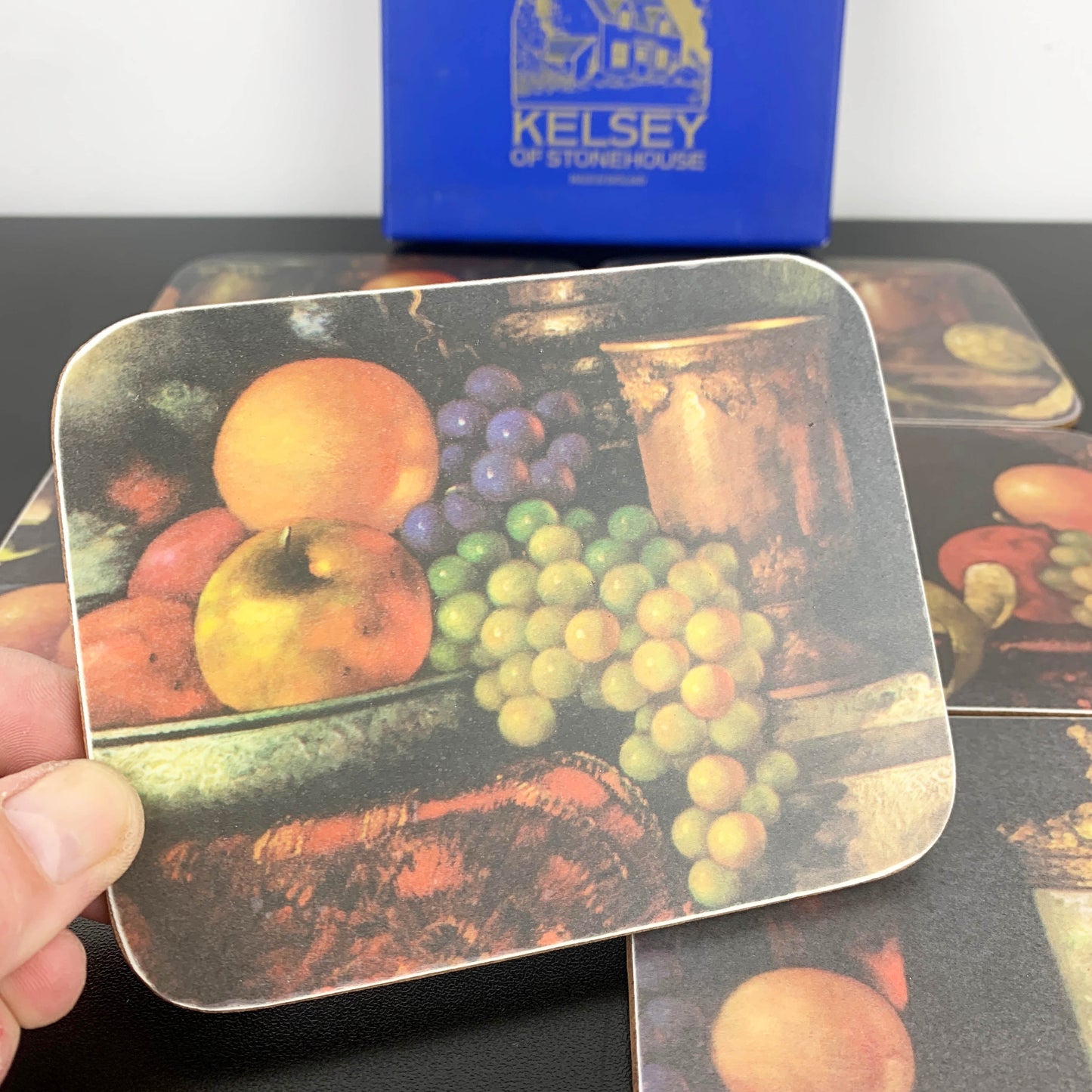 Kelsey of Stonehouse Fruit & Wine Coaster Set