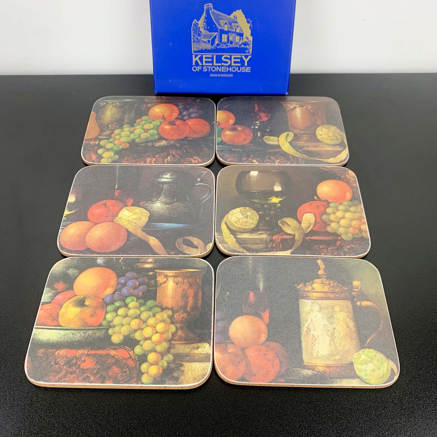 Kelsey of Stonehouse Fruit & Wine Coaster Set