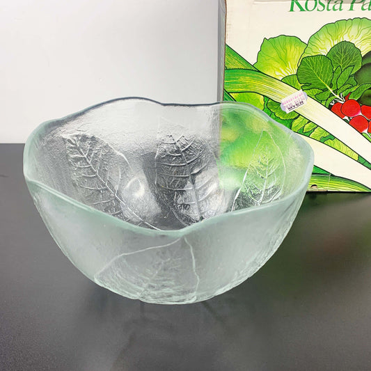Kosta Boda 'Party' Leaf Embossed Large Serving Bowl