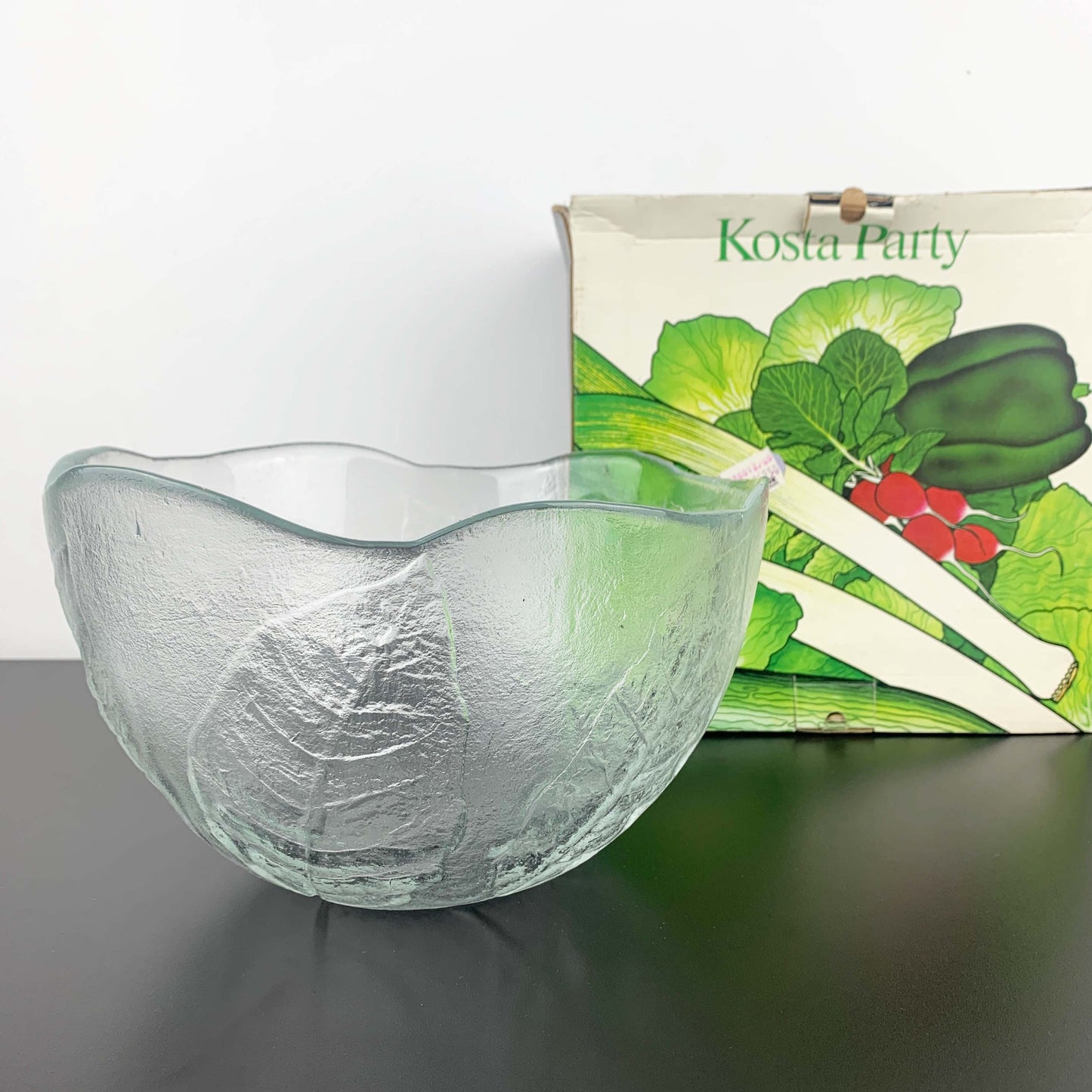 Kosta Boda 'Party' Leaf Embossed Large Serving Bowl