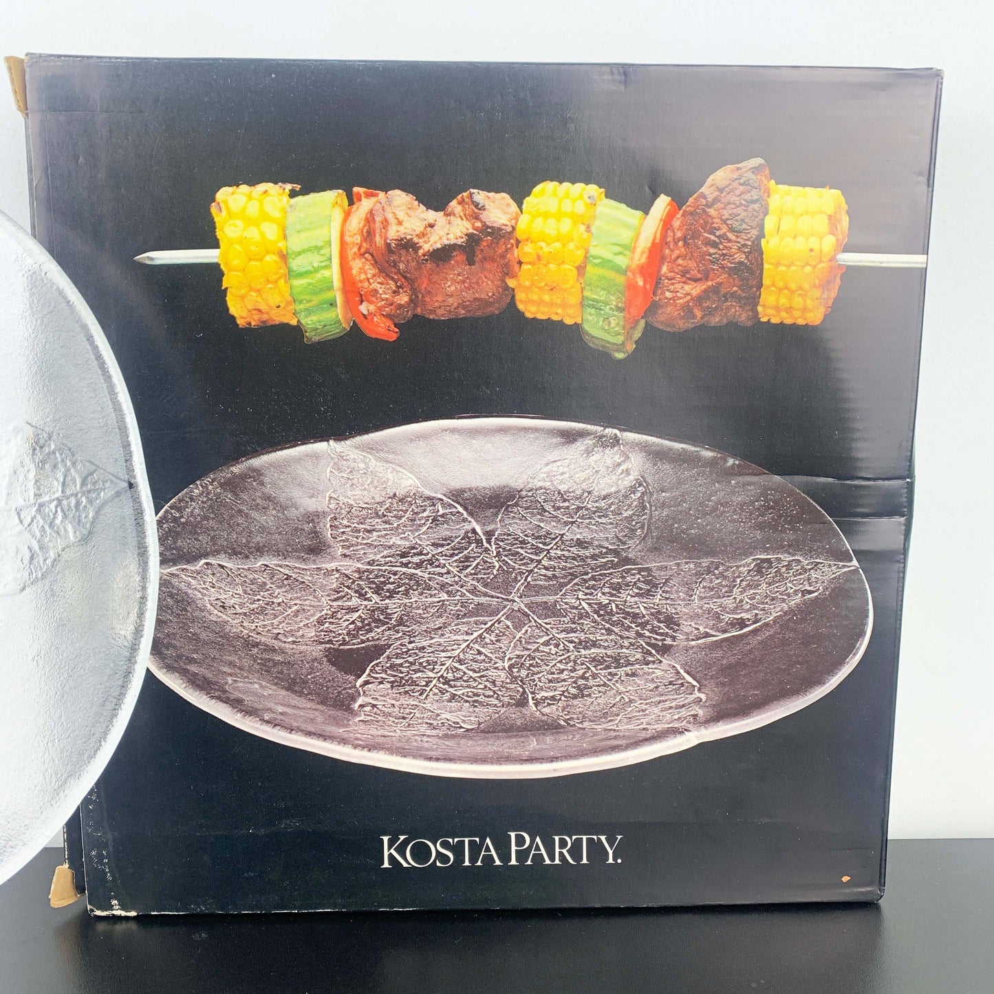 Kosta Boda 'Party' Leaf Embossed Platter - Set of 2