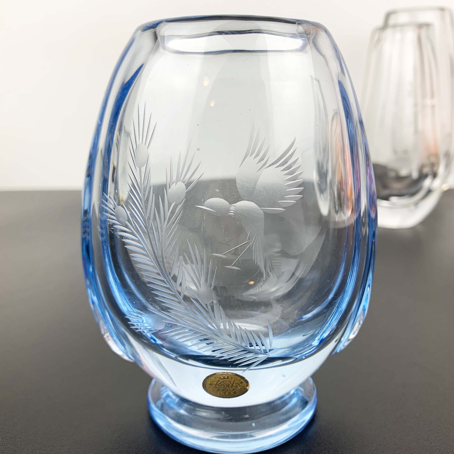 Kosta Sweden mid century art glass vases, sold separately