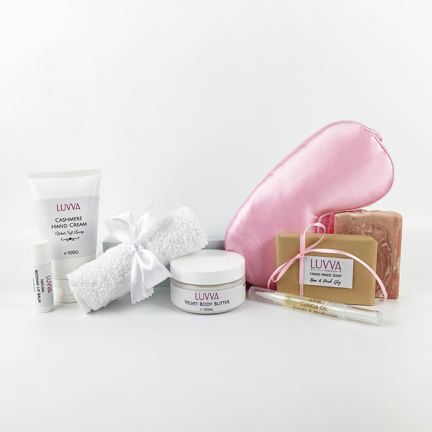 Skincare and Handmade Makeup Pouch Gift Set: Large