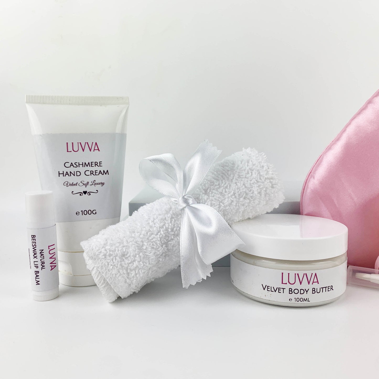 Skincare and Handmade Makeup Pouch Gift Set: Large