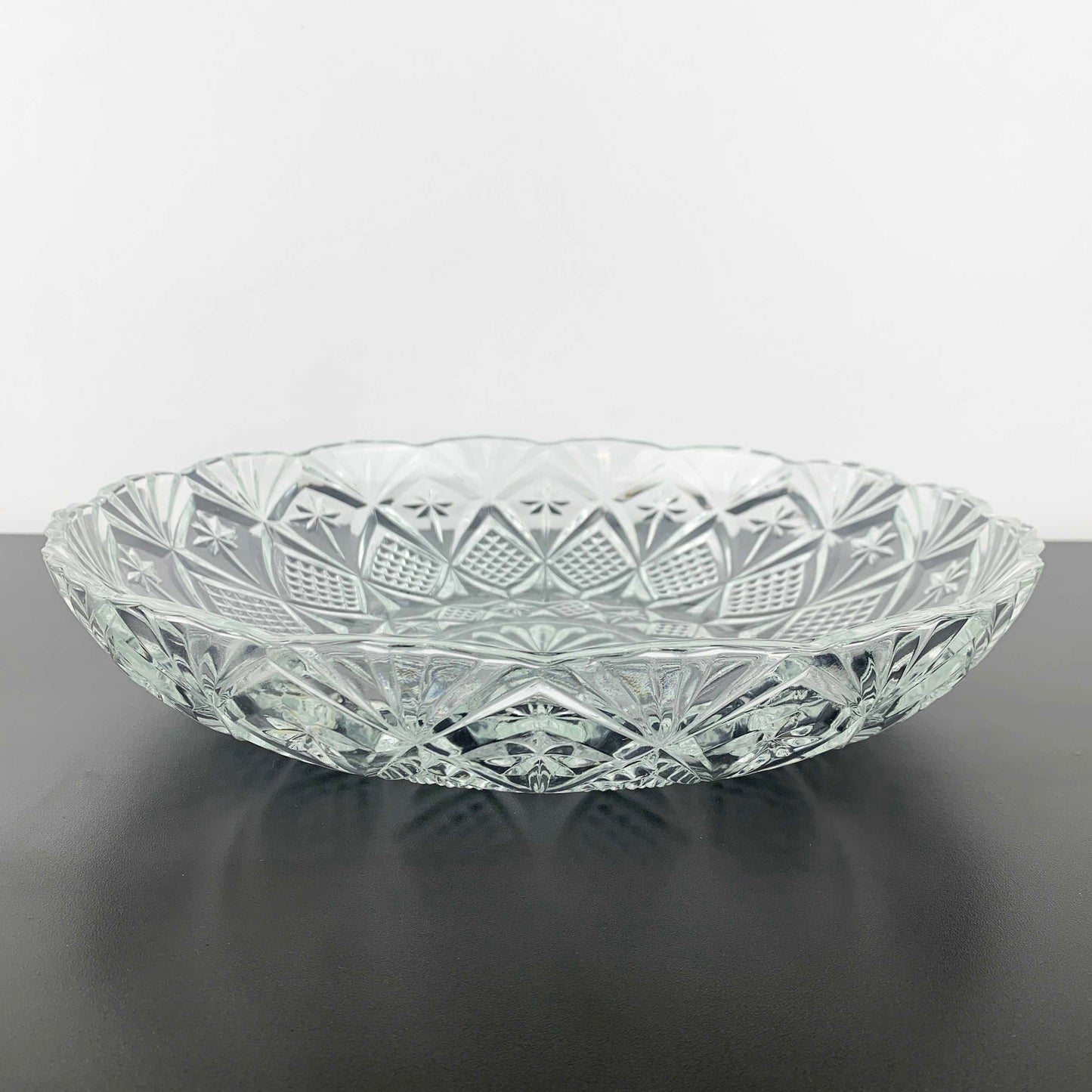 Gibson Glass large 'Jewelite' platter