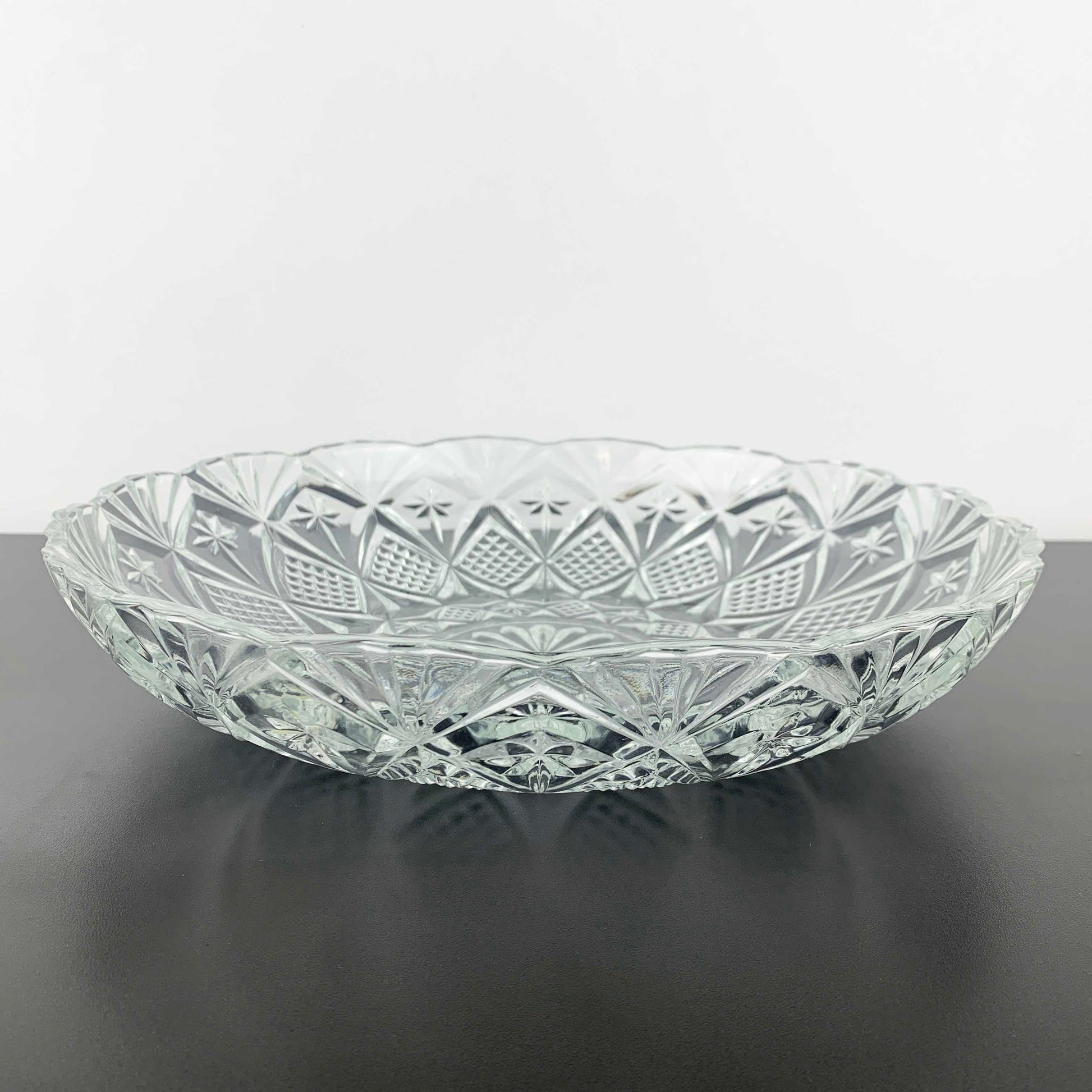 Gibson Glass large 'Jewelite' platter