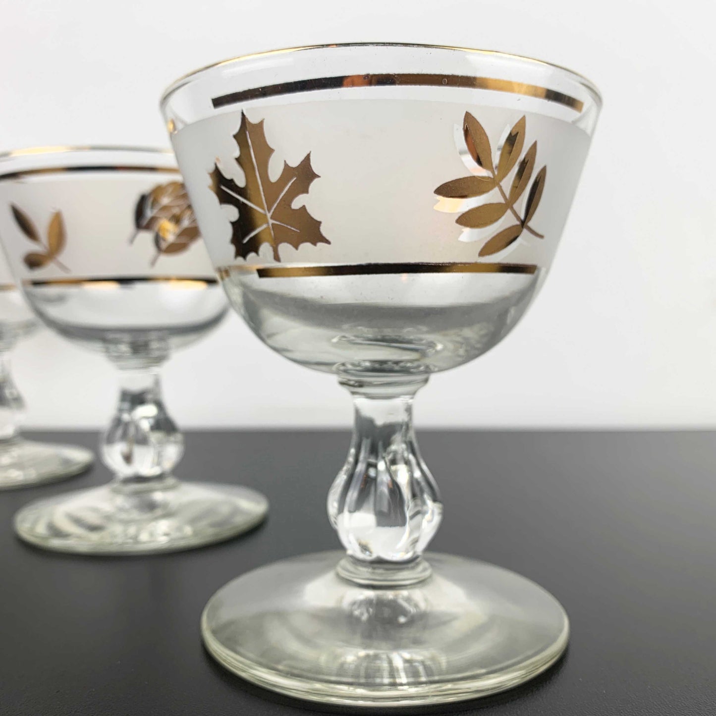 Libbey 'Golden Foliage' Cocktail Glass Set