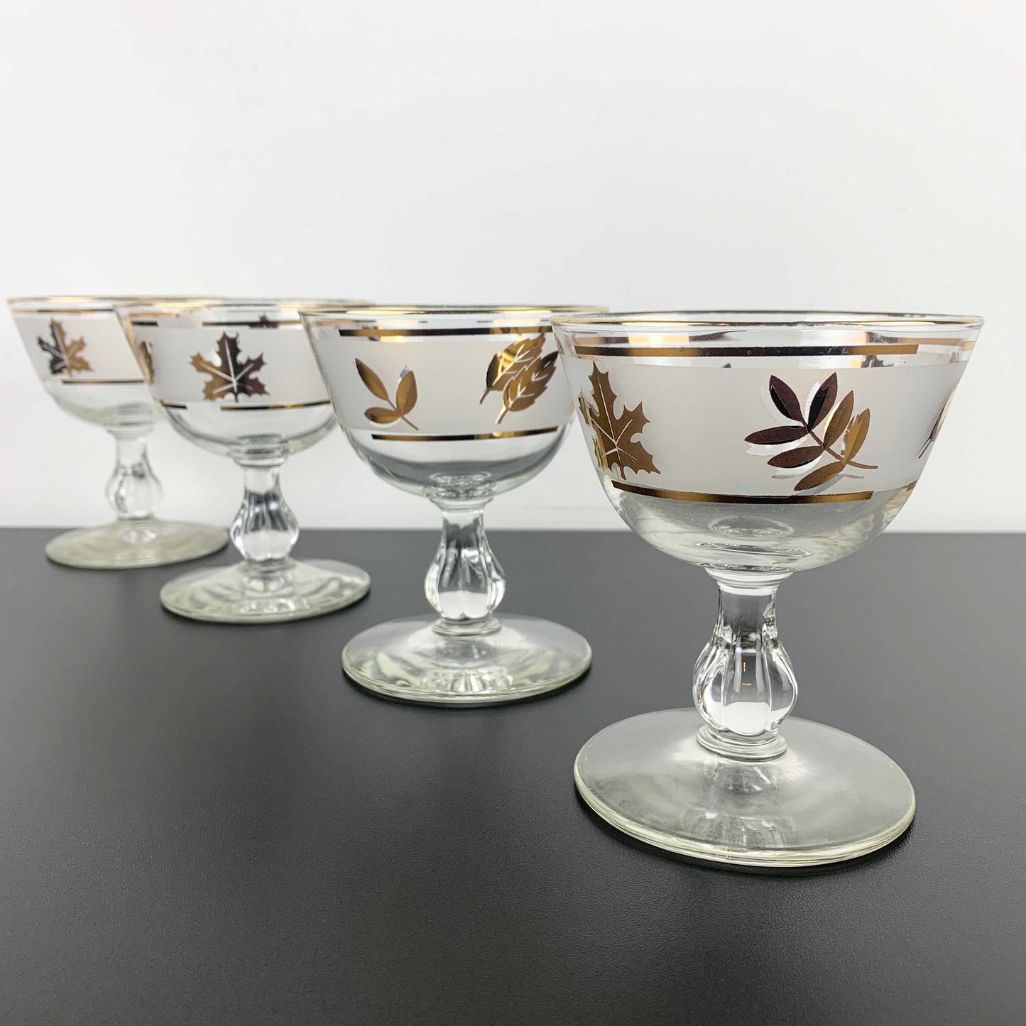 Libbey 'Golden Foliage' cocktail glass