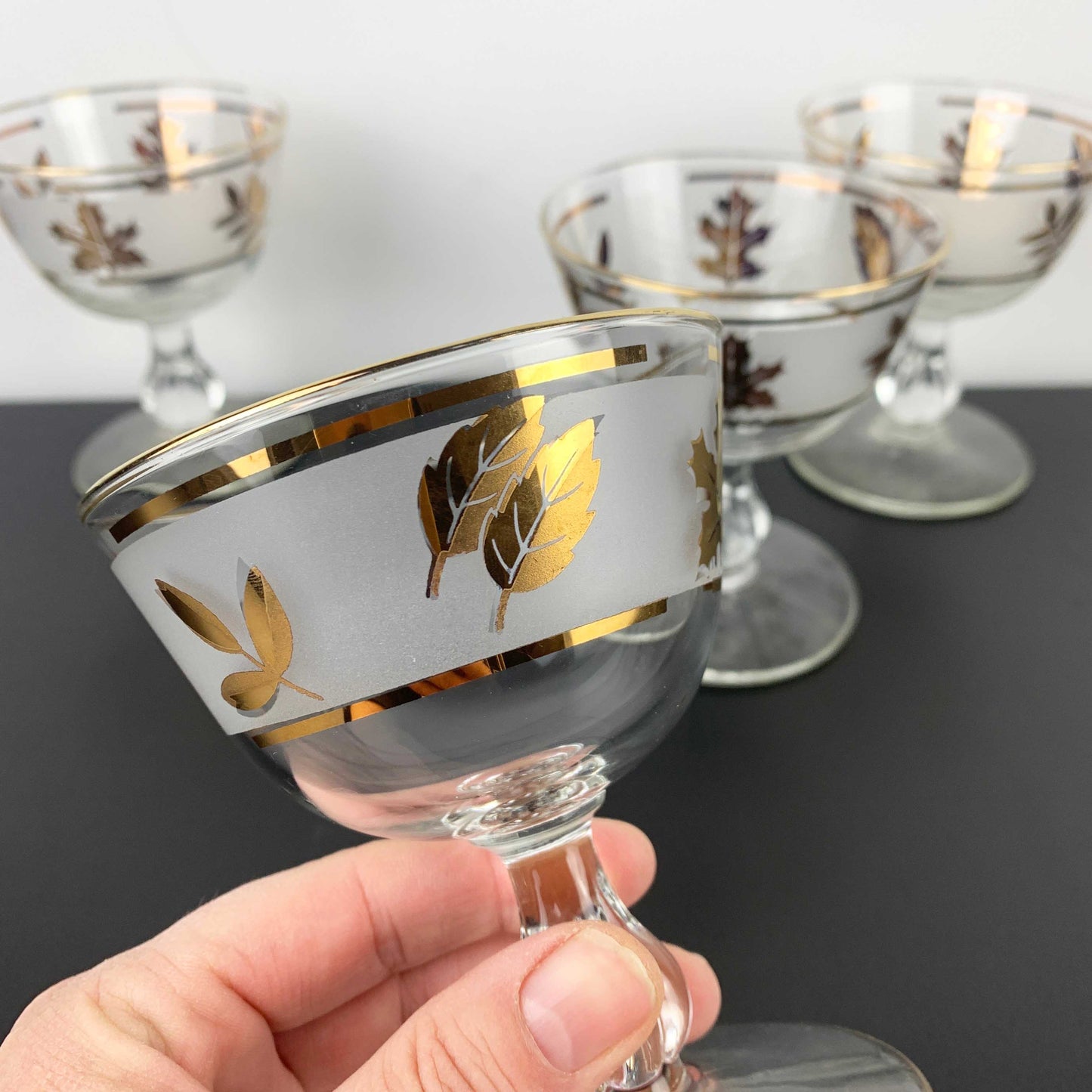 Libbey 'Golden Foliage' Cocktail Glass Set