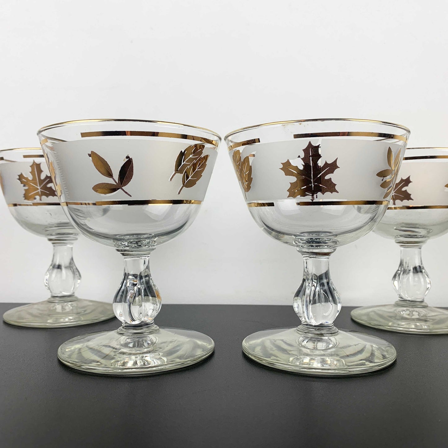 Libbey 'Golden Foliage' Cocktail Glass Set
