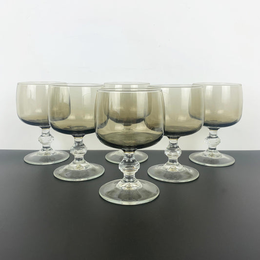 Luminarc 'Domaine' smoke wine glass - Set of 6