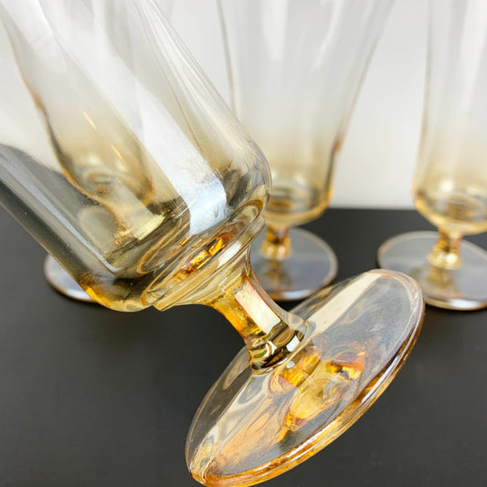 Lustre Footed Cocktail and Parfait Glass: Set of 9